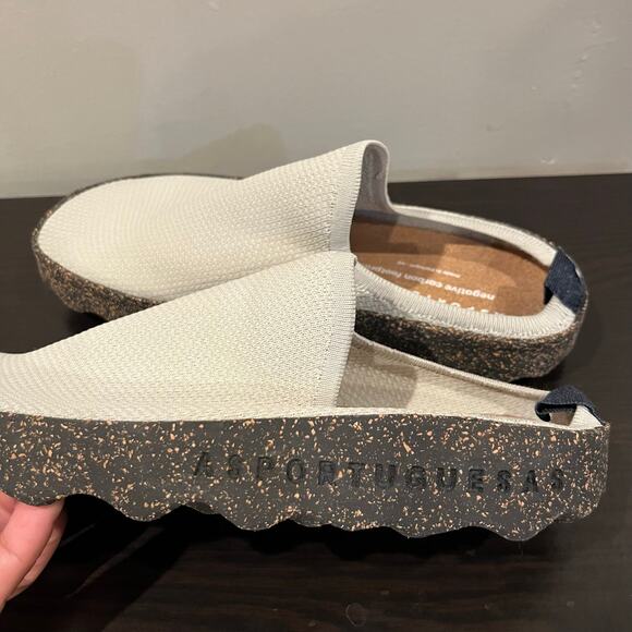 Asportuguesas Men's Knit Clog Light Gray Size 40 US 7 Negative Carbon Footprint - Picture 2 of 6